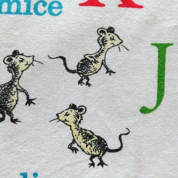 Large Dr Seuss Alphabet Pillowcase - Picture 3 of 12